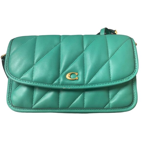 Coach Women’s Hayden Leather Crossbody Green NWD - Picture 1 of 1